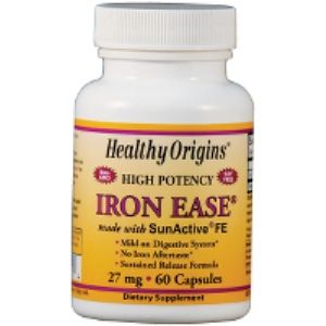 Iron Ease 27mg (60 caps) Healthy Origins